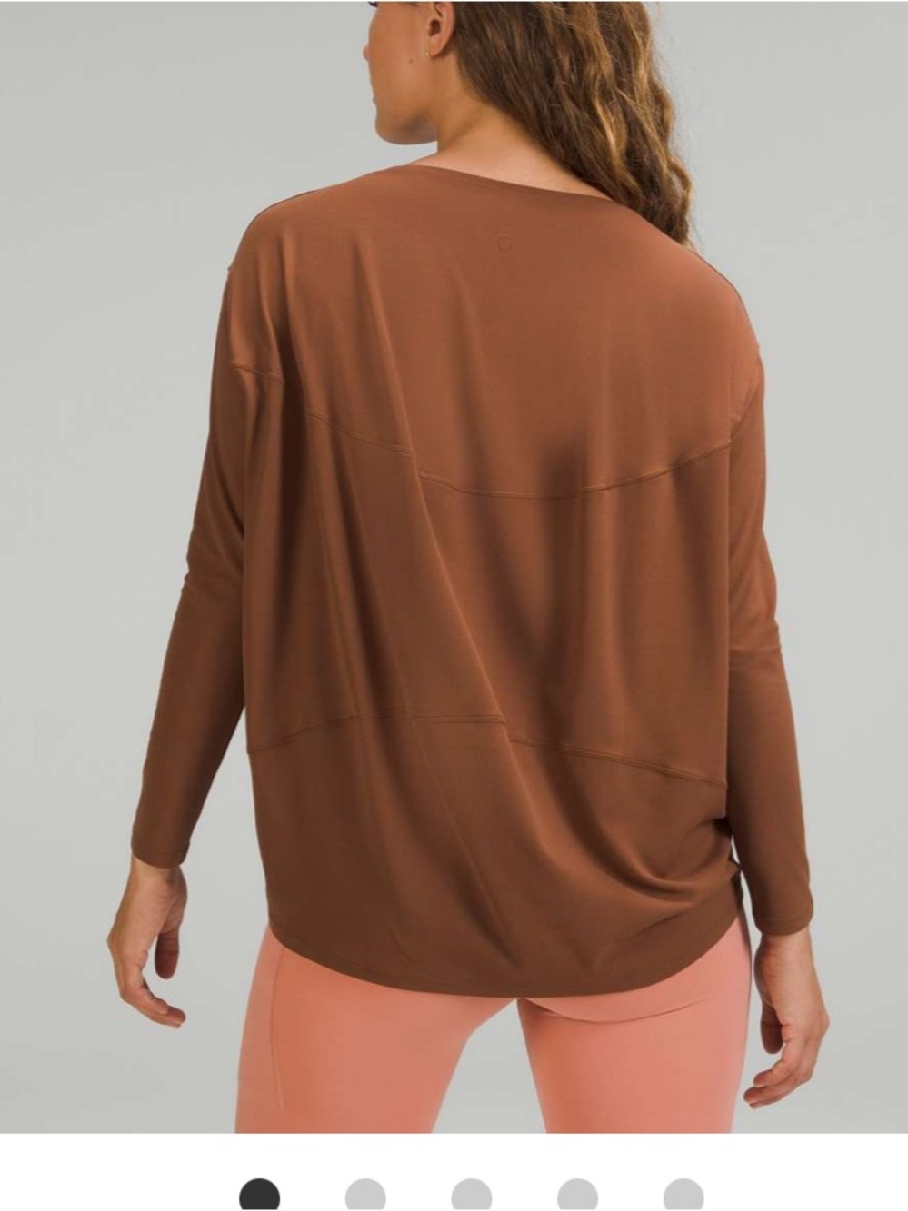 Lululemon back in action Rust Long-Sleeve Top
